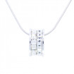 Halskette "Rädchen Minisquare“ - crystal 
