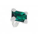 Ring "Pompadour Square" - emerald