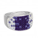 Ring "Konkav Freesetting" - tanzanite/violette