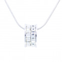 Halskette "Rädchen Minisquare“ - crystal 