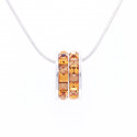 Halskette "Rädchen Minisquare“ - topaz/light colorado topaz