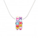 Halskette "Rädchen Minisquare“ - sommermulti