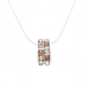 Halskette "Rädchen Minisquare“ - grau gemischt