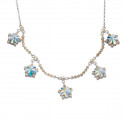 Collier "Flower" - crystal aurore boreale