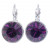 Ohrstecker "Solitaire One Diamond" - amethyst