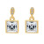 Ohrstecker "Dream Square" - gold/crystal