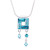 Halskette "Klimt“ - indicolite/aqua