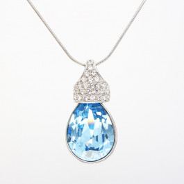 Necklace "Crown Drop“ - aqua