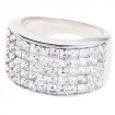 Ring "Minisquare 5-rowed" - crystal
