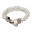 Leather bracelet "Sylt" - white