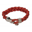 Leather bracelet "Sylt" - red