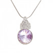 Necklace "Crown Solitaire“ - violette
