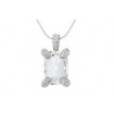 Necklace "Dream Classical Baguette" - crystal