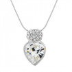 Necklace "Dream Heart", small - crystal