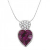 Necklace "Dream Heart", small - amethyst