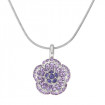 Necklace "Mini-Flower" - tanzanite/violette