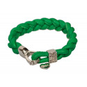 Leather bracelet "Sylt" - green