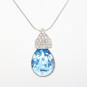 Necklace "Crown Drop“ - aqua