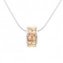 Necklace "Small Wheel Minisquare“ - golden shadow