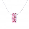 Necklace "Small Wheel Minisquare“ - rose/light rose