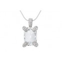 Necklace "Dream Classical Baguette" - crystal