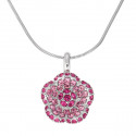 Necklace "Mini-Flower" - pink
