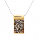 Necklace "Carré Rocks“ - golden/MLGD
