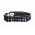 Buckskin bracelet "Flatback" - black