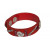 Buckskin bracelet "Patchwork", single - red