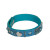 Buckskin bracelet "Patchwork", single - turquoise