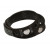 Buckskin bracelet "Patchwork", double - black