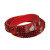 Buckskin bracelet "Patchwork", double - red