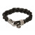 Leather bracelet "Sylt" - black