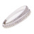 Leather bracelet "Trendy Mesh", double - white/crystal