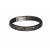 Leather bracelet "Trendy Minirocks", single - gun metal