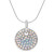 Necklace "Crocus Coin" - crystal 