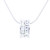 Necklace "Small Wheel Minisquare“ - crystal 
