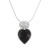 Necklace "Dream Heart", small - jet