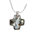 Necklace "Cross" - silver night