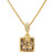 Necklace "Dream Square Single" - gold/golden shadow